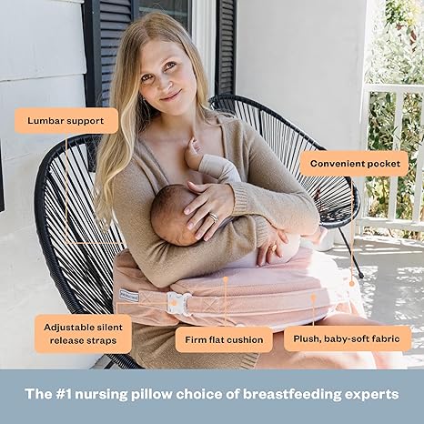 My Brest Friend Nursing Pillow - Deluxe - Enhanced Comfort w/ Slipcover - Ergonomic Breastfeeding Pillow